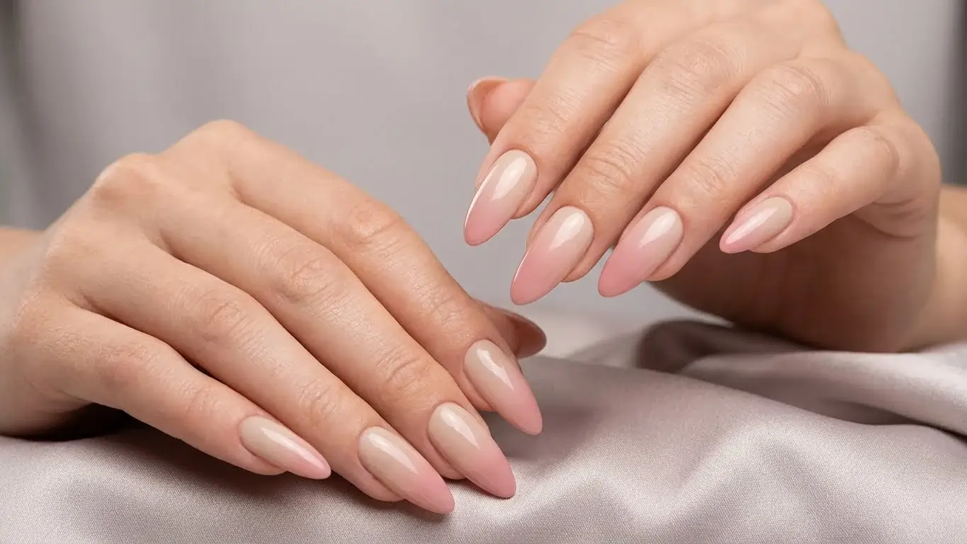 Almond Ombre Nails