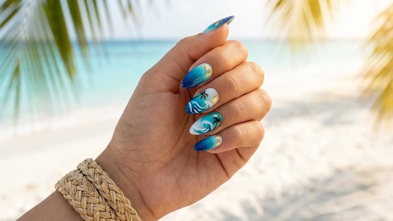 Beach & Vacation Summer Nails