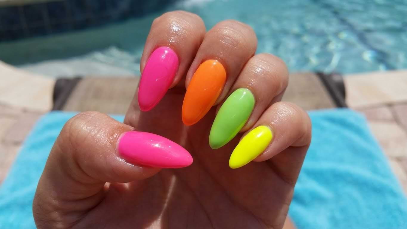 Bright & Neon Summer Nails